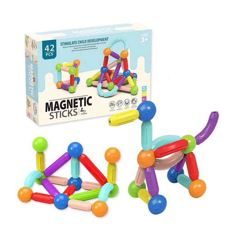 تصویر مگنت میله ای تایل ۴۲قطعه 